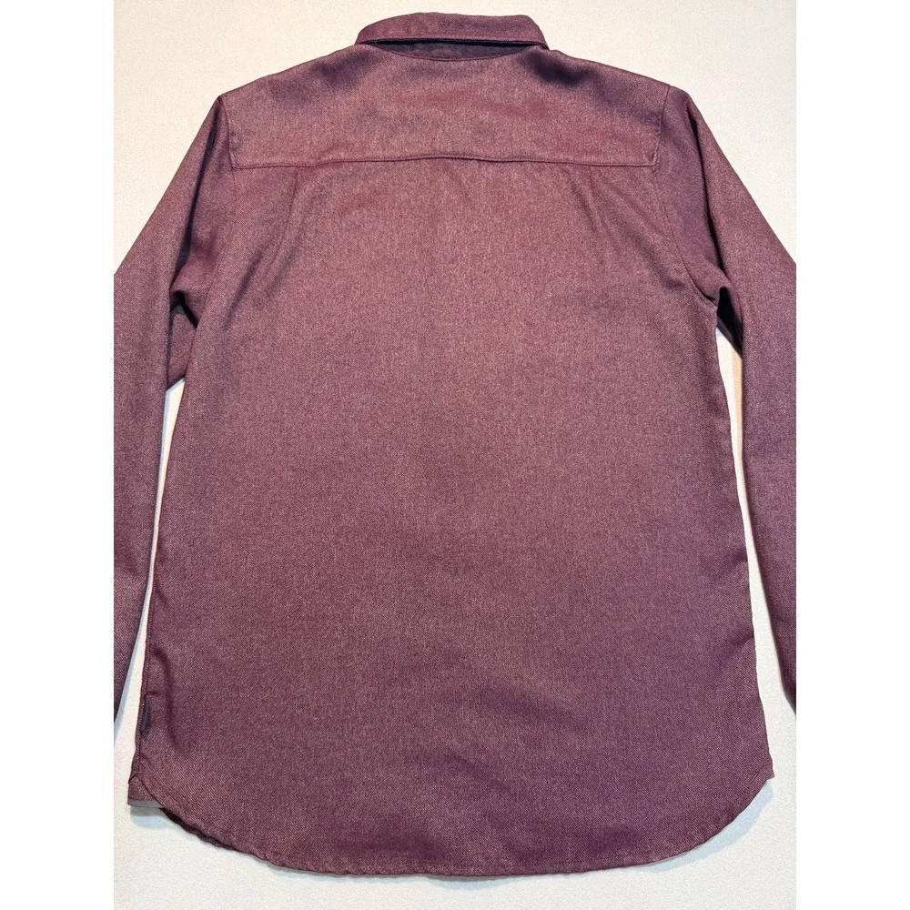 The North Face Mens Button Down Shirt Long Sleeve Maroon Small - Picture 8 of 10